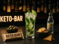Keto-bar z napojem i przekąskami. Idealny alkohol na keto, gdy chcesz się zrelaksować.