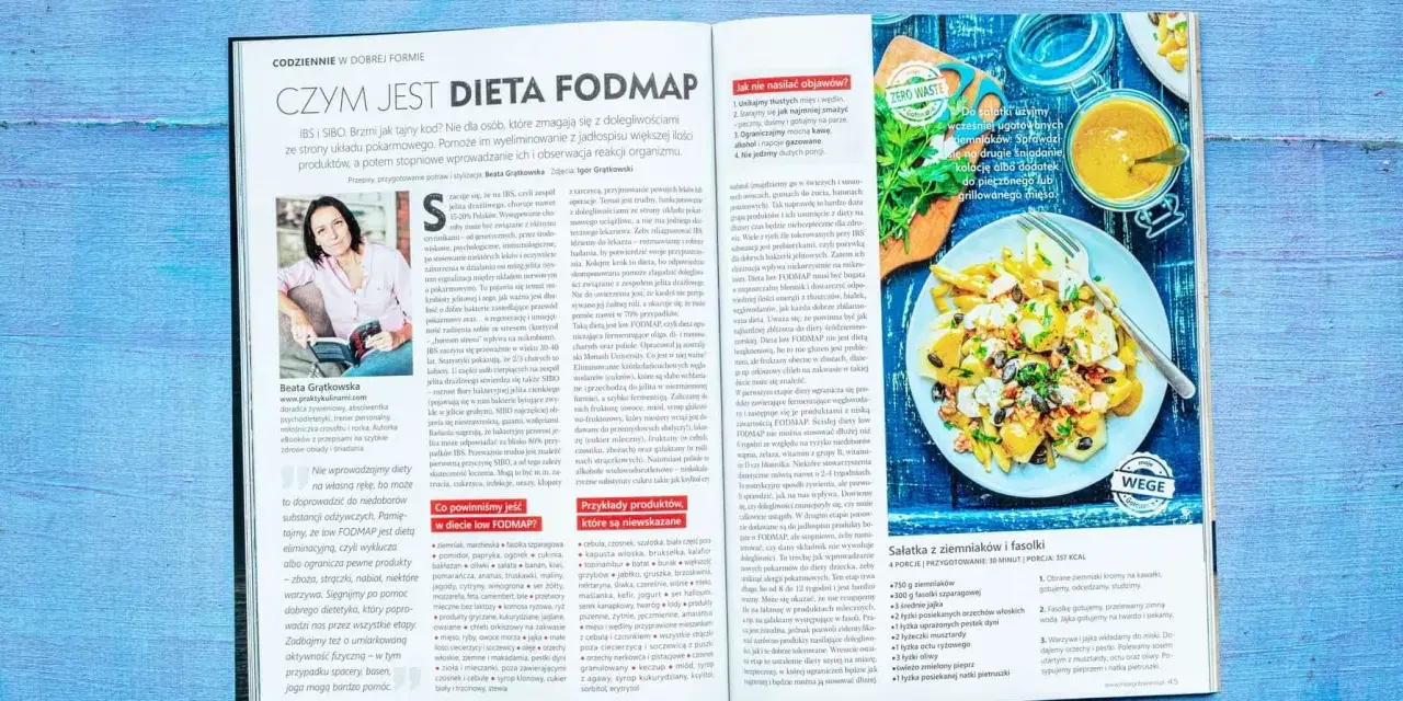 Dieta low FODMAP: co jeść? Ziemniaki, marchewka, fasolka szparagowa, pomidor, papryka, ogórek, cukinia, bakłażan, oliwki, sałata, banan, kiwi, pomarańcza, ananas, truskawki, maliny, jagody, cytryny, winogrona, ser żółty, mozzarella, feta, camembert, br...