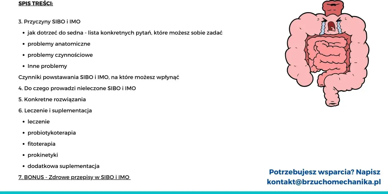 Ilustracja przedstawia cierpiący układ pokarmowy, symbolizujący problemy takie jak SIBO. Dowiedz się, co to jest SIBO i jak sobie z nim radzić.