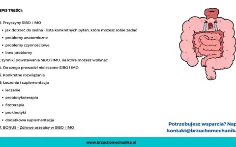 Ilustracja przedstawia cierpiący układ pokarmowy, symbolizujący problemy takie jak SIBO. Dowiedz się, co to jest SIBO i jak sobie z nim radzić.