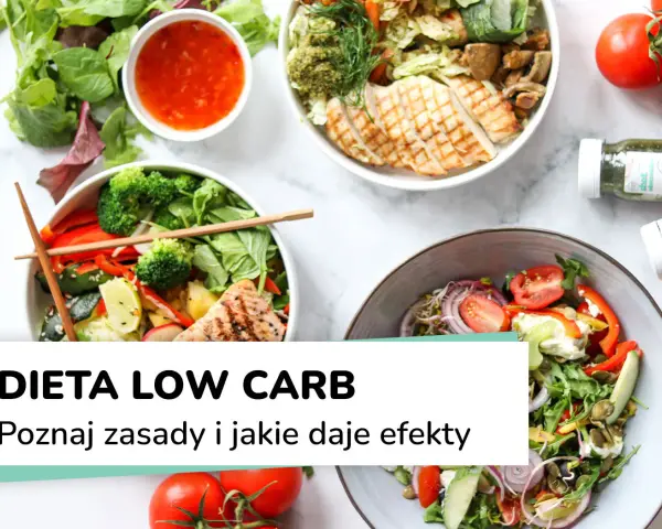 Kolorowe sałatki z kurczakiem i łososiem, idealne na dietę low carb. Zdrowe i sycące posiłki.
