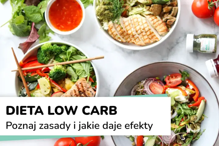 Kolorowe sałatki z kurczakiem i łososiem, idealne na dietę low carb. Zdrowe i sycące posiłki.